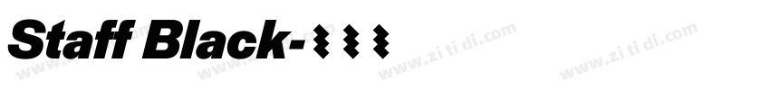 Staff Black字体转换